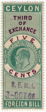 (75) 5c Green & Violet (1905)