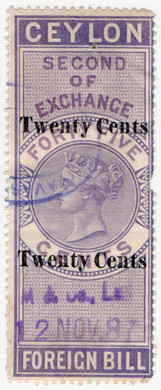 (35) 20c Overprint (1886)