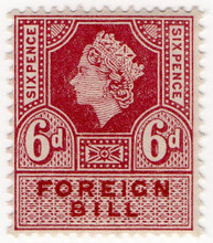 (220) 6d Claret & Purple-Brown (1959)