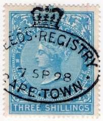 (119) 3/- Blue (1896)