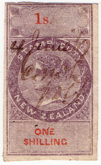 (12) 1/- Purple & Red (1866)