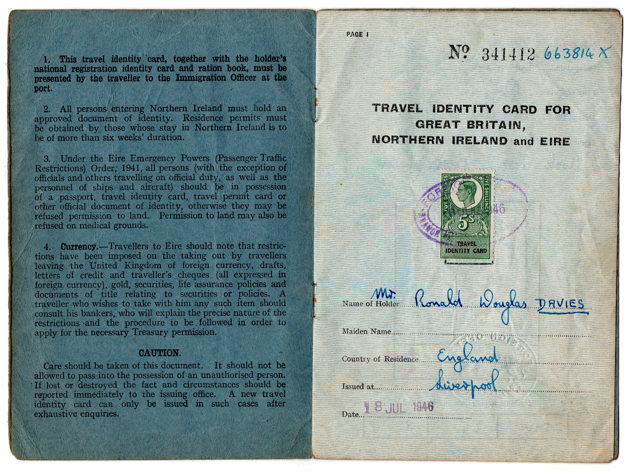 Travel Identity Card