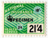 (195) 21/4d Green & Blue (1964)