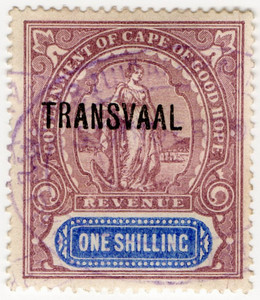 (90) 1/- Lilac & Blue (1902)
