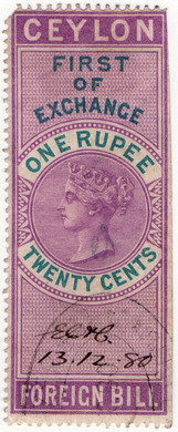 (29) 1R 20c Violet & Green (1874)