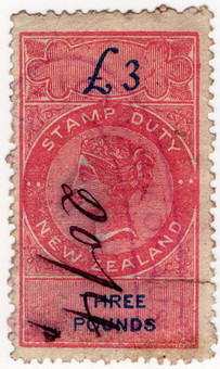 (197) £3 Rose & Blue (1870)