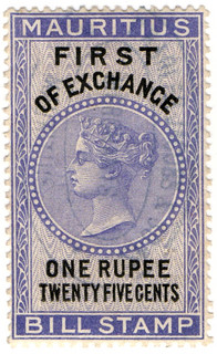 (42) 1R 25c Lilac & Black (1880)