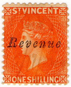 (14) 1/- Orange (1883)