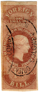 (05) 1/- Purple-Brown (1862)