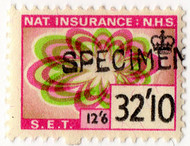 (298) 32/10d Pink & Green (1967)
