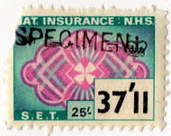 (254) 37/11d Green & Mauve (1966)