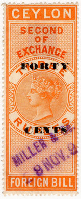 (44) 40c Overprint (1891)
