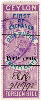 (61) 40c Overprint (1893)