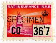 (382) 36/7d Orange & Magenta (1968)