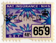 (438) 65/9d Blue & Purple (1969)