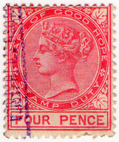 (127) 4d Red (1887)