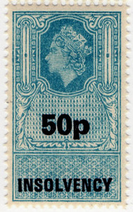 (05) 50p Blue & Black (1971)
