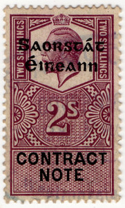 (34) 2/- Purple & Black (1922)
