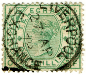 (L220) 1/- Green (plate 6)
