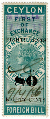 (59) 80c Overprint (1885)
