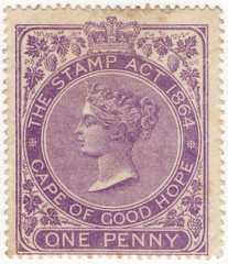 (53) 1d Deep Lilac (1873)