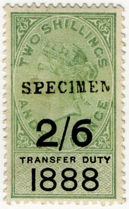 (06) 2/6d Green & Black
