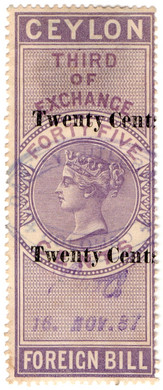 (35) 20c Overprint (1886)