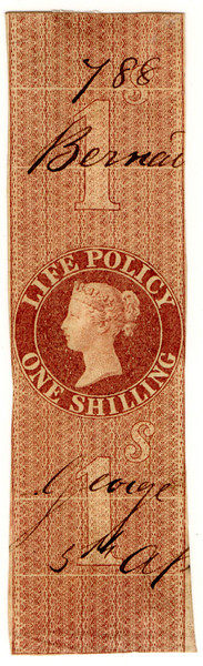 (11) 1/- Red-Brown (1860)