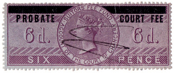 (01) 6d Lilac & Black (1858)