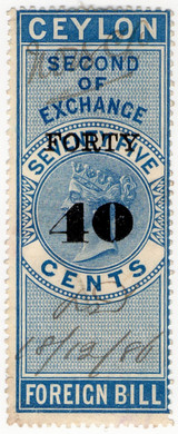 (56) 40c Overprint (1885)