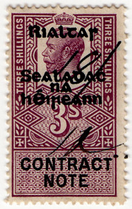 (21) 3/- Purple & Black (1922)
