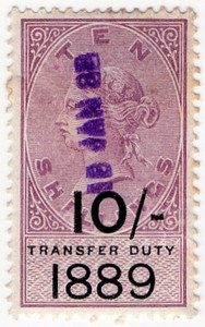 (17) 10/- Lilac & Black