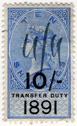 (35) 10/- Ultramarine & Black