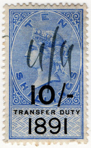 (35) 10/- Ultramarine & Black