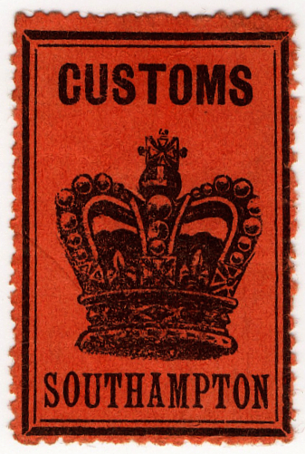 Customs Label - Southampton