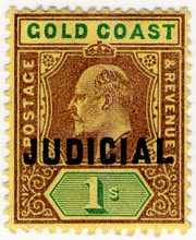 (14) 1/- Lilac & Green on Yellow (1903)