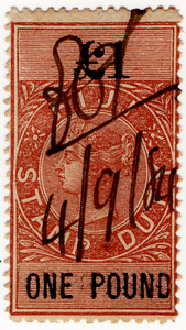 (14) £1 Brown & Black (1883)