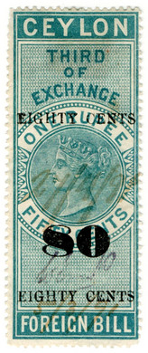 (59) 80c Overprint (1885)