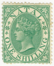 (80) 1/- Green (1864)
