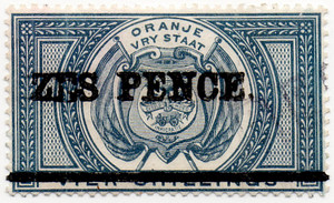 (80) 6d on 4/- Blue (1886)