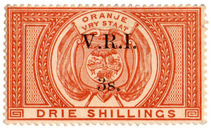 (87) 3/- Red-Brown (1900)