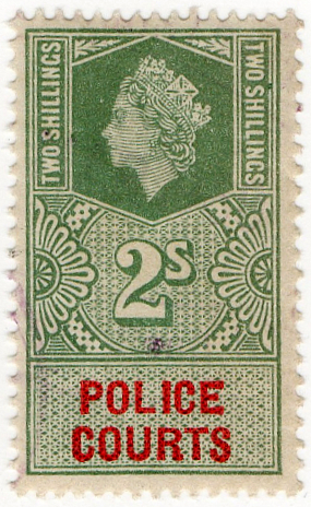 (36) 2/- Green & Scarlet (1959)