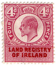 (un) 4d Claret Red & Scarlet (1909)