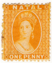 (77) 1d Yellow (1870)
