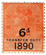 (19) 6d Orange & Black