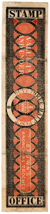 (42) 1½d Black & Red (1823)