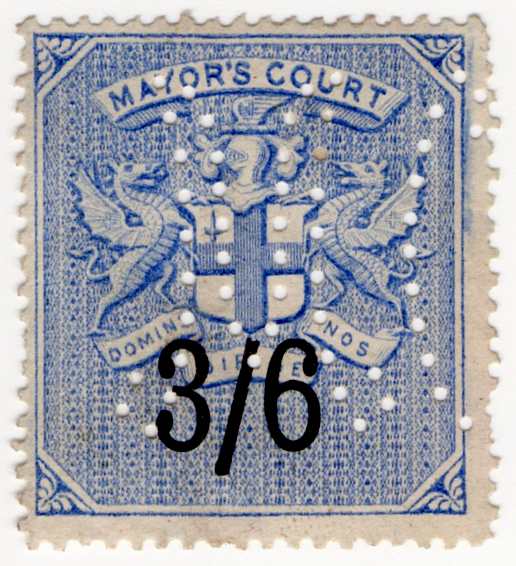(08) 3/6d Ultramarine & Black (1883)