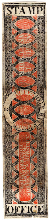 (42) 1½d Black & Red (1823)