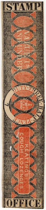 (42) 1½d Black & Red (1823)