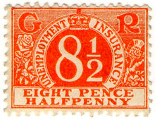 (74) 8½d Orange (1921)